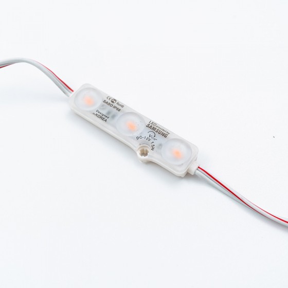 Módulo 3-Led Laranja 12V 1.2W