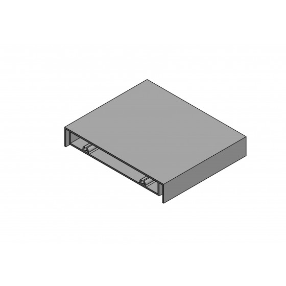 Perfil alumínio L - 120mm