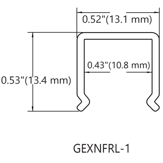 Calha Tetra Contour GEXNFRL-1 (2,44mt)